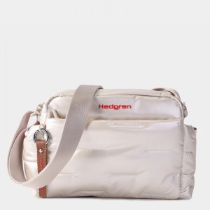 Hedgren Cozy Women's Shoulder Bags Beige | VOW7527IY